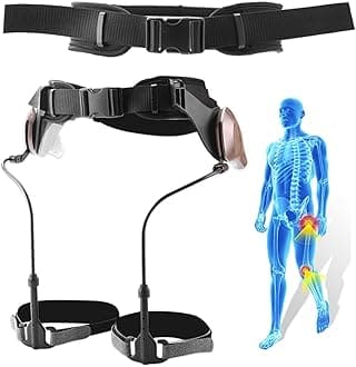 Professional Walking Aid Bionic Body Power Walking, Rehabilitation Walker Assisted Walking Exercise Assisting Leg Lifting and Climbing Aid(Black,Universal)