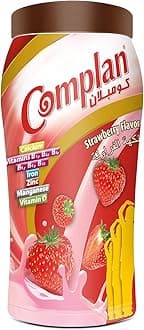 Complan Nutrition and Health Drink Strawberry 400g for kids, Packed with power of 100% Milk Protein and contains 23 Vital Nutrients