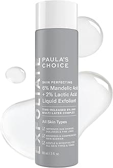 Paula’s Choice 6% Mandelic Acid + 2% Lactic Acid Exfoliant, Gentle Daily AHA Exfoliation for Discoloration, Bumpy Texture & Radiance, for Sensitive Skin, Fragrance-Free