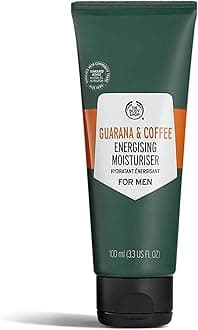 Guarana and Coffee Energising Moisturiser for Men (1x 100ml), Men’s Face Moisturiser for Dry Skin, Face Cream, Skin Care for Men, 24H Hydration & Energised Look, Vegan Skincare