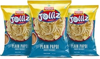 TASTEA Anand Jolliz Plain Papdi | Ready to Eat | 200 gm each | Pack of 10