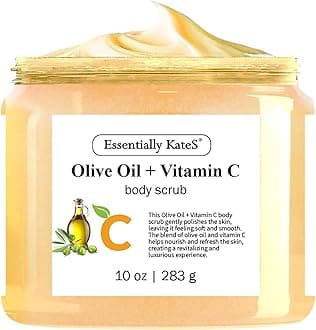 Body Scrub Olive Oil + Vitamin C 10 oz. A long-lasting moisture that improves its texture. The best gift for socks