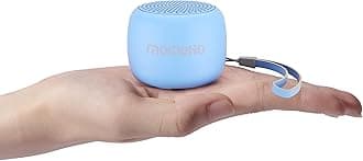 MOMOHOSmall Bluetooth Speakers, Mini Portable Travel Speaker with Built in Mic,TWS Pairing, TF Card, HD Sound and Bass Wireless Bluetooth for iPhone Ipad Android Smartphone (Blue)
