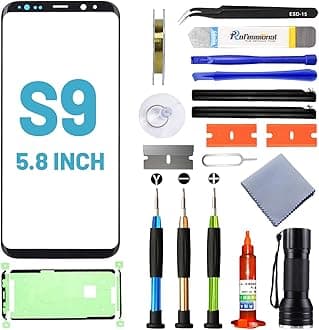 Screen Replacement for Samsung Galaxy S9,Replacement Screen for Galaxy S9 Series 5.8 inch,Screen Repair Kit with Waterproof Adhesive(NO OLED & Touch Digitizer)