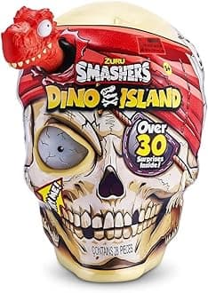Smashers Dino Island Surprise Egg Age 3+, Giant Skull, Megalodon Shark, Dinosaur Collectible Toy, Explorer's Kit, Dinosaur Slime (Megalodon Shark)