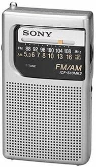 ICF-S10MK2 Personal Analog Grey - radios (AA, Personal, Analog, AM, FM, 87.5 - 108 MHz, 530 - 1605 kHz)