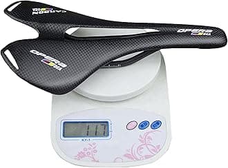 TANUP Bike Saddle - Carbon Fiber Bicycle Seat, Lightweight & Super Tough, Mountain Bike, Unisex, Black