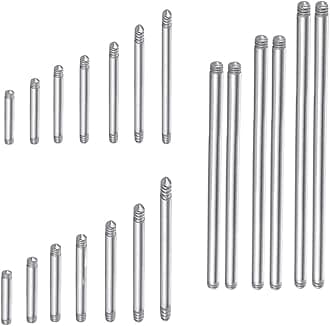 20pcs a Set Surgical Steel Threaded Barbell Bar Replacement for Tongue Earring Piercing Body Jewelry (Mix 20pcs)