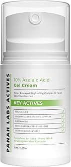 10% Azelaic Acid Cream - Skin Brightening - Targets Pigmentation -Contains Niacinamide, Vitamin C, Arbutin, Licorice Root Extract, Acne Marks, Dark Spots Remover 50 ML