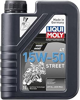 Liqui Moly Motorbike 4T SAE 15W-50 Street | Full Synthetic Motor Oil | 4 Liter | SKU: 20060 | Pack of 4