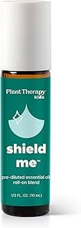 KidSafe Shield Me (Formerly Ban the Bugs) Synergy Pre-Diluted Essential Oil Roll-On. Blend of: Citronella, Grapefruit, Geranium Bourbon, Rosalina and Patchouli. 10 ml (1/3 oz).
