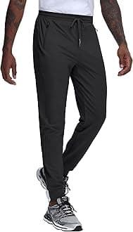 JWM Regular/Tall Mens Athletic Joggers Lightweight Workout Running Gym Training Pants Tapered Sweatpant