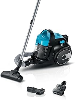 Series 2 BGS05BU2GB Bagless Cylinder Vacuum Cleaner with Mini AirTurbo Nozzle, Suitable for Hardfloor, Carpet & Car, Compact & Lightweight, 700W, 1.5L, Turquoise