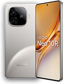 iQOO Neo 10R 5G (Moonknight Titanium, 8GB RAM, 128GB Storage) | Snapdragon 8s Gen 3 Processor | India's Slimmest 6400mAh Battery Smartphone | Segment's Most Stable 90FPS for 5 Hours