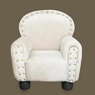 - Daryoo - Royal Majestic Kids Sofa - Ergonomic Design with Armrest & Backrest for Ages 1-4 (Beige) - Pine Wood