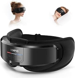 RENPHO Eyeris Shift Eye Massager for Migraines, Heated Eye Massager & Sleep Mask for Relaxation, Birthday Gifts for Women/Men/Mom/Dad, Music Temple Fack Mask Massager, Improve Sleep