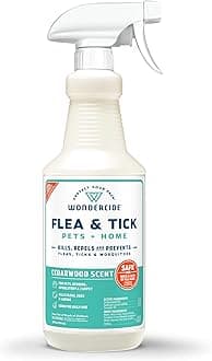 Flea, Tick & Mosquito Spray for Dogs, Cats, and Home - Flea and Tick Killer, Control, Prevention, Treatment - with Natural Essential Oils - Pet and Family Safe - Cedarwood 32 oz