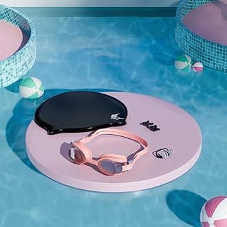 Lifelong Swimming Combo Kit for Kids 5+ Years- Swimming Goggles,Swim Cap with Earplug, NoseClip & - Easy Fit Swimming Accessories - Waterproof Swimming Cap -Anti-Fog Glasses(Pink)