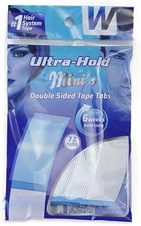 Walker Tape 72 Tabs Mini Strips Tape Adhesive Walker Tape Double-Sided Tape Strips for Lace Wigs & Toupees