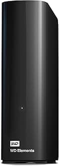 WD 16TB Elements Desktop External Hard Drive, USB 3.0 for plug-and-play storage - WDBWLG0160HBK-NESN