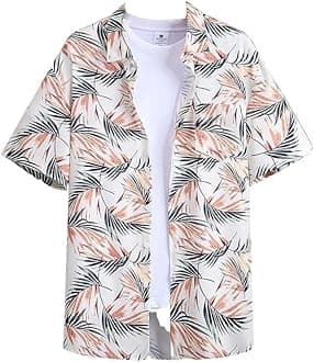 LERIYA FASHION Shirt for Men | Casul Stylish| Men's Printed Regular Fit | Half Sleeve | Formal Shirt for Man | Summer-Button Down