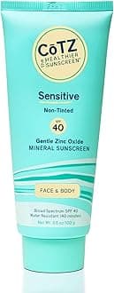 Spf 40 UVB/UVA Sunscreen for Sensitive Skin, 3.5 Ounce