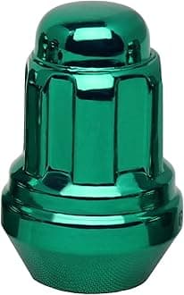 40700SGNT Green Wheel Lock, 4 Pack, 12mm x 1.50 Thread