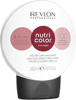 REVLON PROFESSIONAL NUTRI COLOR FILTERS, Bright Semi-Permanent Direct Hair Dye, 500 Purple Red, 240 ml