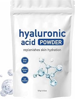 – Hyaluronic Acid Powder Mask For Face (100g), 100% Pure, Deep Replenishes Skin Hydration, Cosmetic Grade Facial Serums Powders, For Skin Care, Body