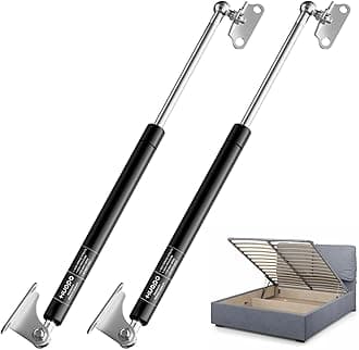 HUOPO 28 inch Gas Struts for Heavy Lid, 67lb/298N Lift Support Strut for RV Bed, Boat Hatch, Cabinet Door, Tool Box, Outdoor Window, Heavy Duty Shocks Spring with Mounting Brackets, 2 Pcs