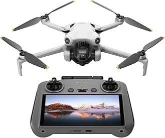 DJI Mini 4 Pro (DJI RC 2), Folding Mini-Drone with 4K HDR Video Camera for Adults, Under 0.549 lbs/249 g, 34 Mins Flight Time, 20 km Max Video Transmission Distance, Omnidirectional Vision Sensing