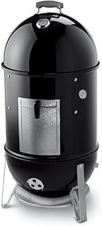 Smokey Mountain Cooker 18-Inch Charcoal Smoker – Outdoor BBQ Smoker with Dual Cooking Grates, Porcelain‑Enameled Kettle & Temperature Control Dampers
