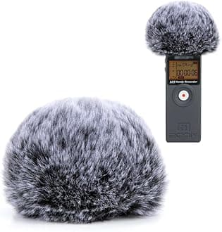 YOUSHARES Zoom H1 Recorder Short Furry Outdoor Windscreen Muff, Pop Filter/Wind Cover Shield Fits Zoom H1 Handy Portable Recorder