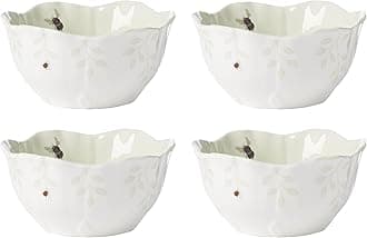 Lenox 897162 Butterfly Meadow Floral Dessert Bowls, Green, Set of 4