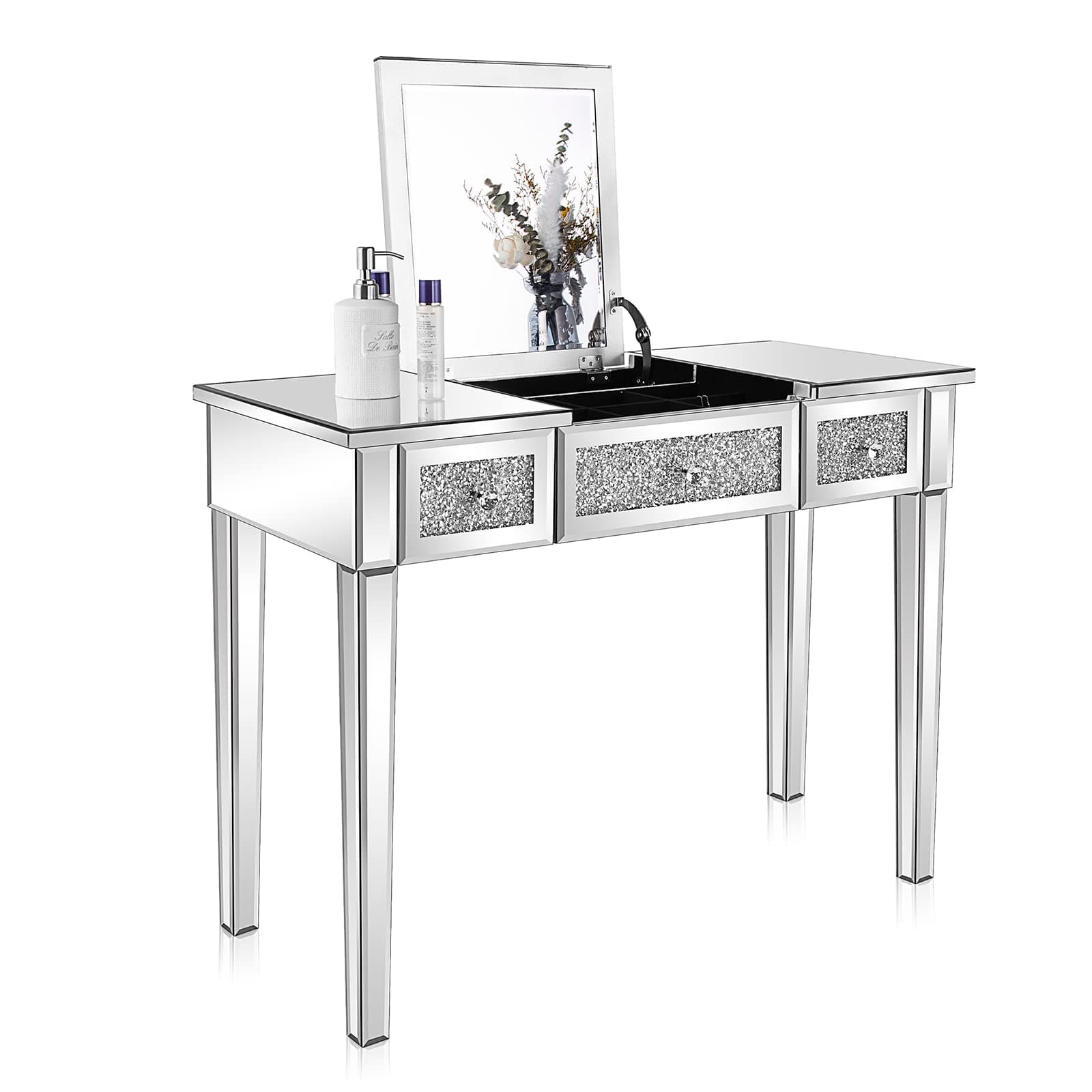 Mirrored Vanity Desk