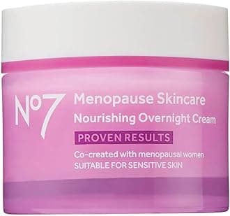 Menopause Skincare Nourishing Overnight Cream - Hydrating Hyaluronic Night Cream for Dry, Sensitive Menopausal Skin - Skin Firming Lipids, Ceramides + Soy Isoflavones (50 ml)