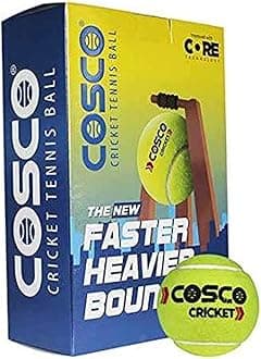 12001 Rubber Cricket/Tennis Ball, (Green)