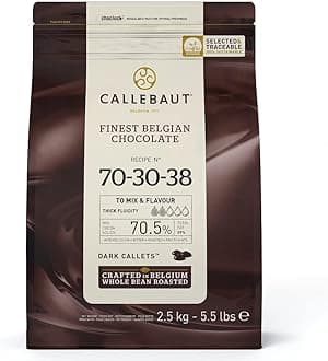 Callebaut 70% dark chocolate chips (callets) 2.5kg