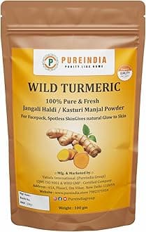 Handmade Wild Turmeric |Turmeric Face Pack|Kasturi Manjal Wild Turmeric Powder|100G