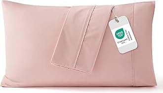 Pillow Cases Standard Size Set of 2 - Blush Pink Brushed Microfiber Pillowcases, Super Soft and Cozy Pillow Case Covers with Envelope Closure for Kids, Wrinkle, Fade Resistant, 20x26 Inches