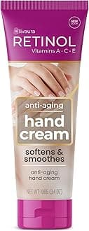 LIVAURA Retinol Anti-Aging Hand Cream – The Original Brand For Younger Looking Hands –Rich, Velvety Conditions & Protects Skin, Nails & Cuticles – Vitamin A Minimizes Age’s Effect on Skin (Women's)