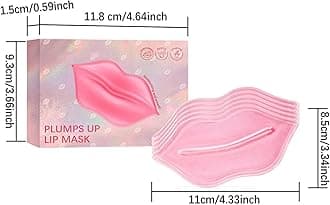 10 Pieces Moisturizing Lip Mask, Plumps Up Lip Care Gel Patches, Nourish and Condition Lip