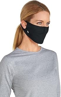 Coolibar UV Face Mask with Shapeable Nose Wire - UPF 50+ Sun Protection - Blackburn