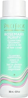 Pacifica Beauty, Rosemary Purify Invigorating Shampoo, Soothing Mint, Detox Scalp and Hair from Product Buildup & Excess Oil, Sulfate Free, Silicone Free, Vegan & Cruelty Free