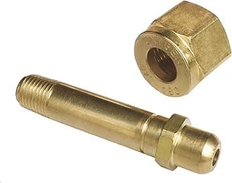 CGA-540 Nut & 3" Nipple, Regulator Inlet Bottle/Cylinder Fittings (Oxygen)