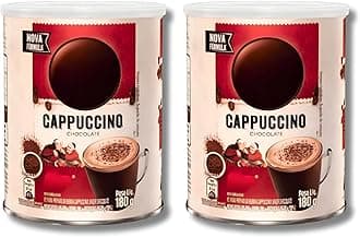 Nes.cafes Cappuccino Chocolate Instant Coffee Powder Tin Pack of 2x180g (Imported Brazil)