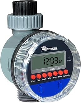 Electronic Water Timer Garden Irrigation Controller Digital Intelligence Watering System LCD Waterproof, No Water Pressure Required