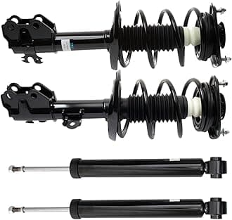 TRQ Front and Rear Complete Strut Assembly & Shock Absorber Kit Complete Strut & Coil Spring Assembly Compatible with 2018-2022 Toyota C-HR
