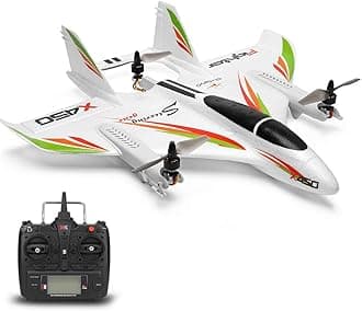 WLtoys XK X450 RC Airplane, 2.4G 6CH Glider Fixed Wing Aircraft, 3 Flight Models Brushless Helicopter Vertical Takeoff Landing RTF for Adults