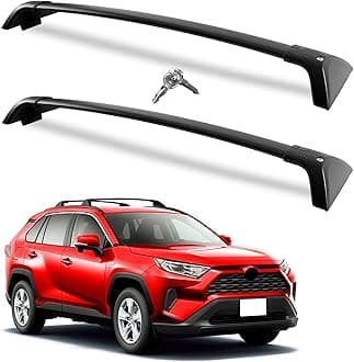 Wonderdriver Lockable Roof Rack Cross Bars 260lbs Compatible with Toyota RAV4 2019-2025,Heavy Duty Aluminum Accessories Crossbars (Not for Adventure/TRD Off-Road/Hybrid Woodland Edition/22-24LE)